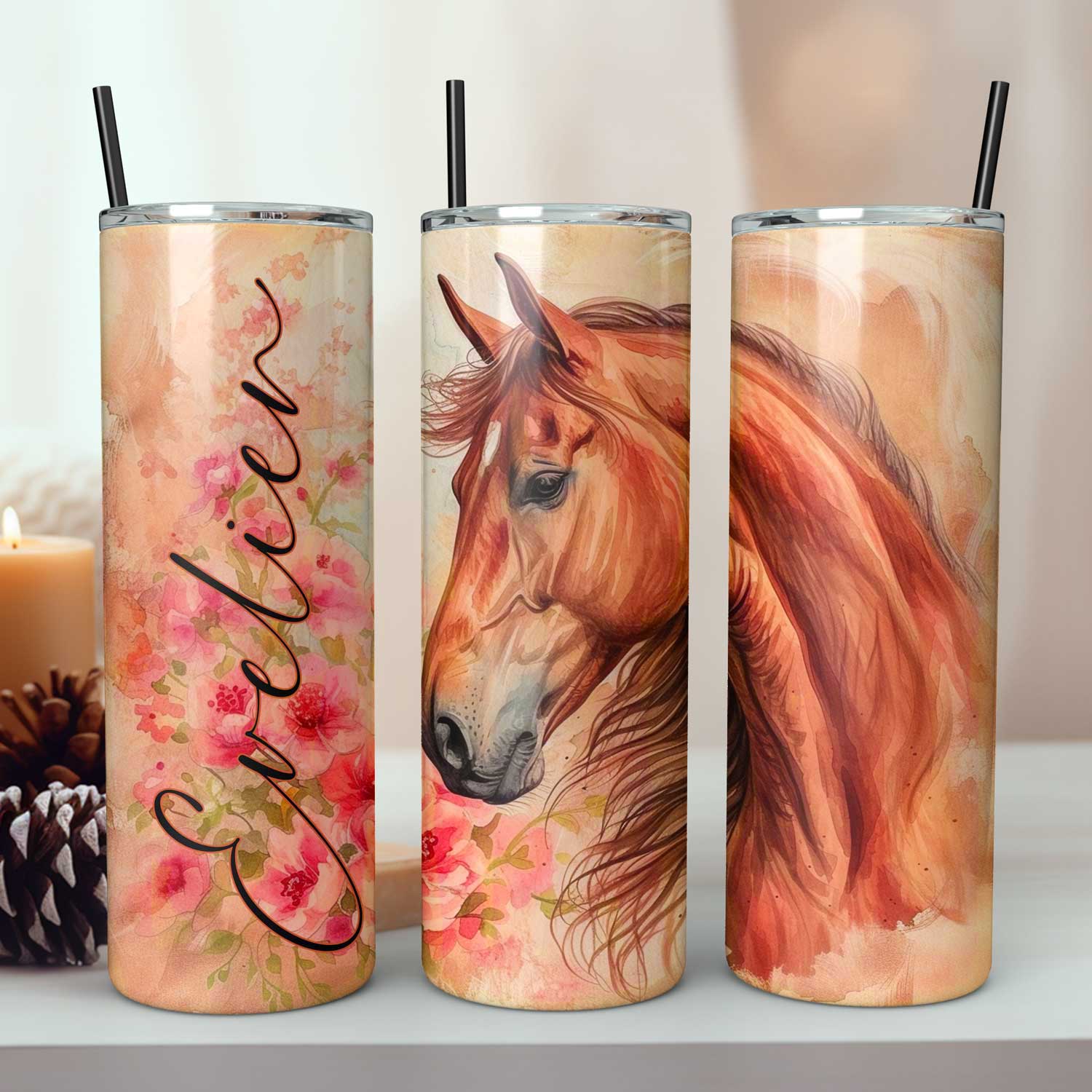 Gepersonaliseerde paarden tumbler