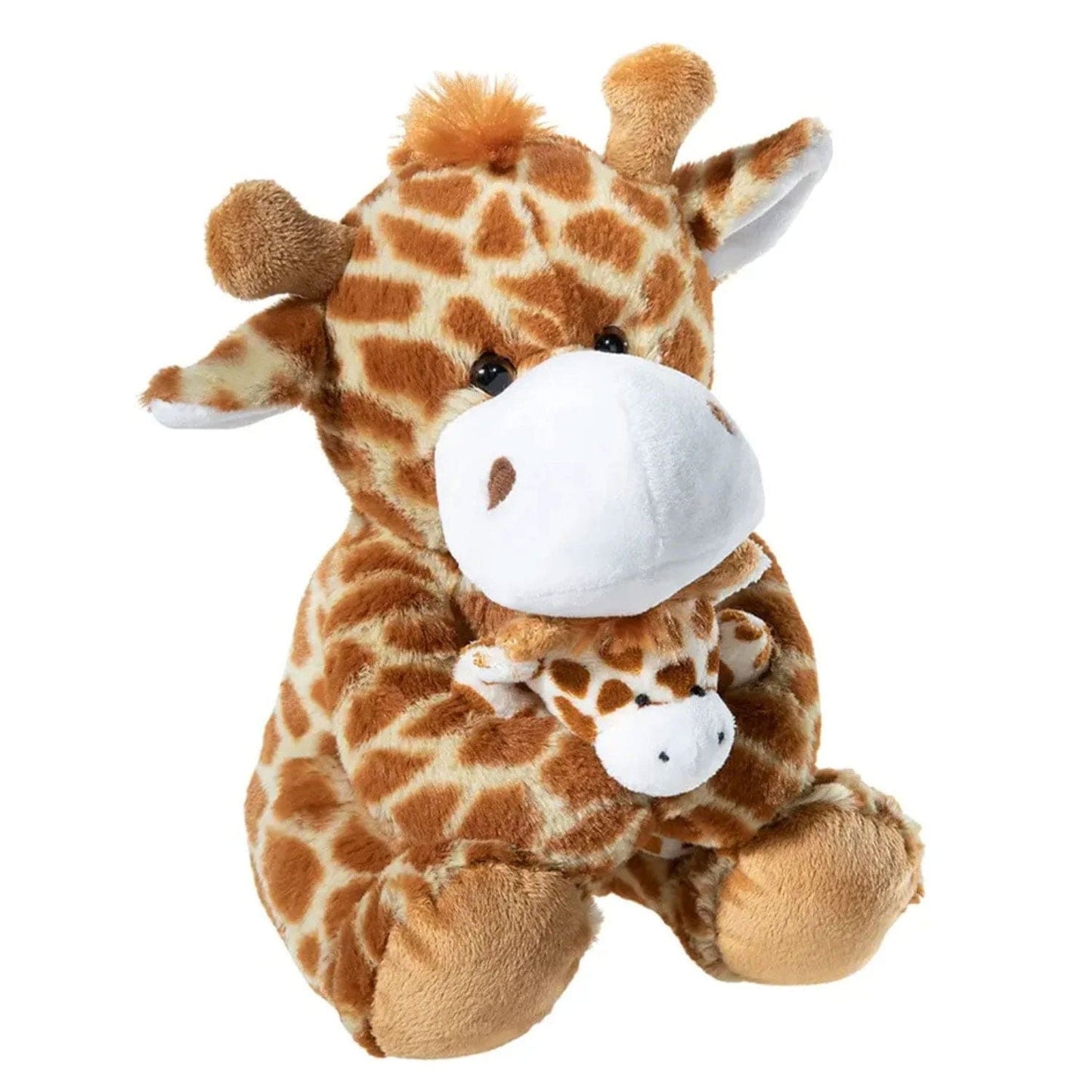 Giraffe met baby knuffel 18cm