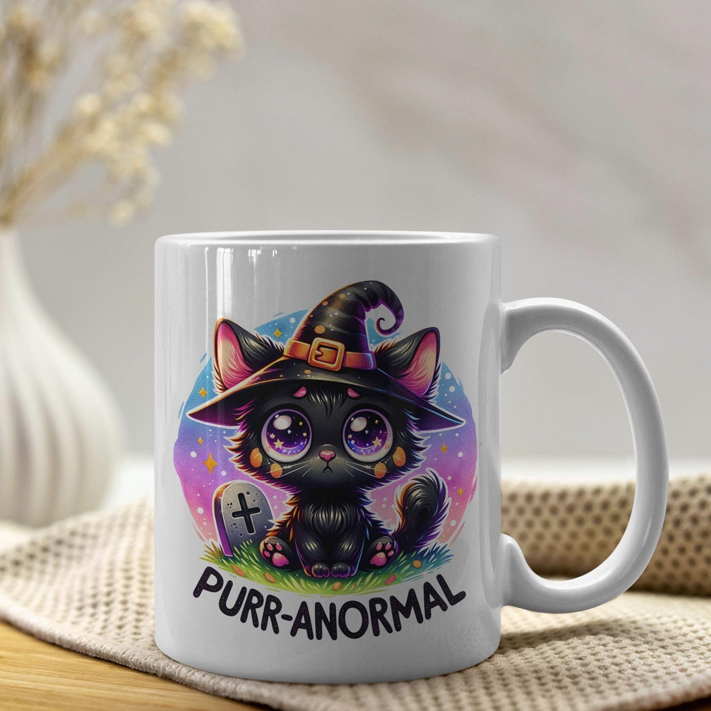 Grappige Kat koffiemok met spreuk purranormal