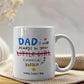 Grappige Vaderdag Mok – Papa’s Kleine Meid Cadeau