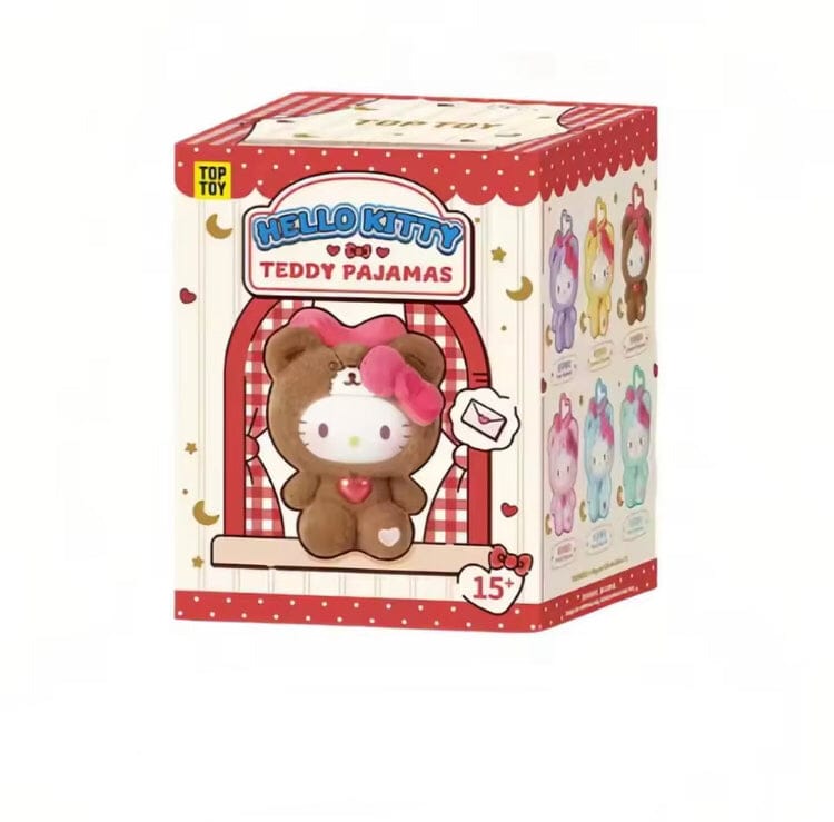 Hello Kitty Teddy Nachtkleding Blind Box – Authentieke Vinyl Schattige Pop