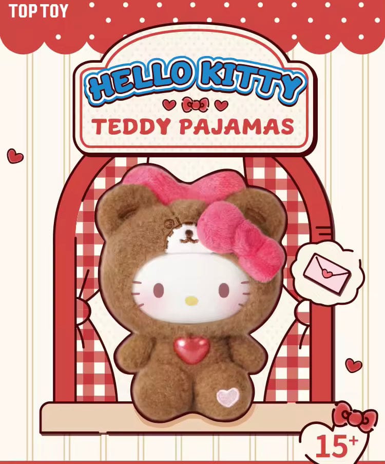 Hello Kitty Teddy Nachtkleding Blind Box – Authentieke Vinyl Schattige Pop