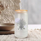Horoscoop glazen bekers met bijpassende bloemen - 500ml