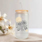 Horoscoop glazen bekers met bijpassende bloemen - 500ml
