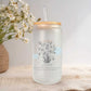 Horoscoop glazen bekers met bijpassende bloemen - 500ml