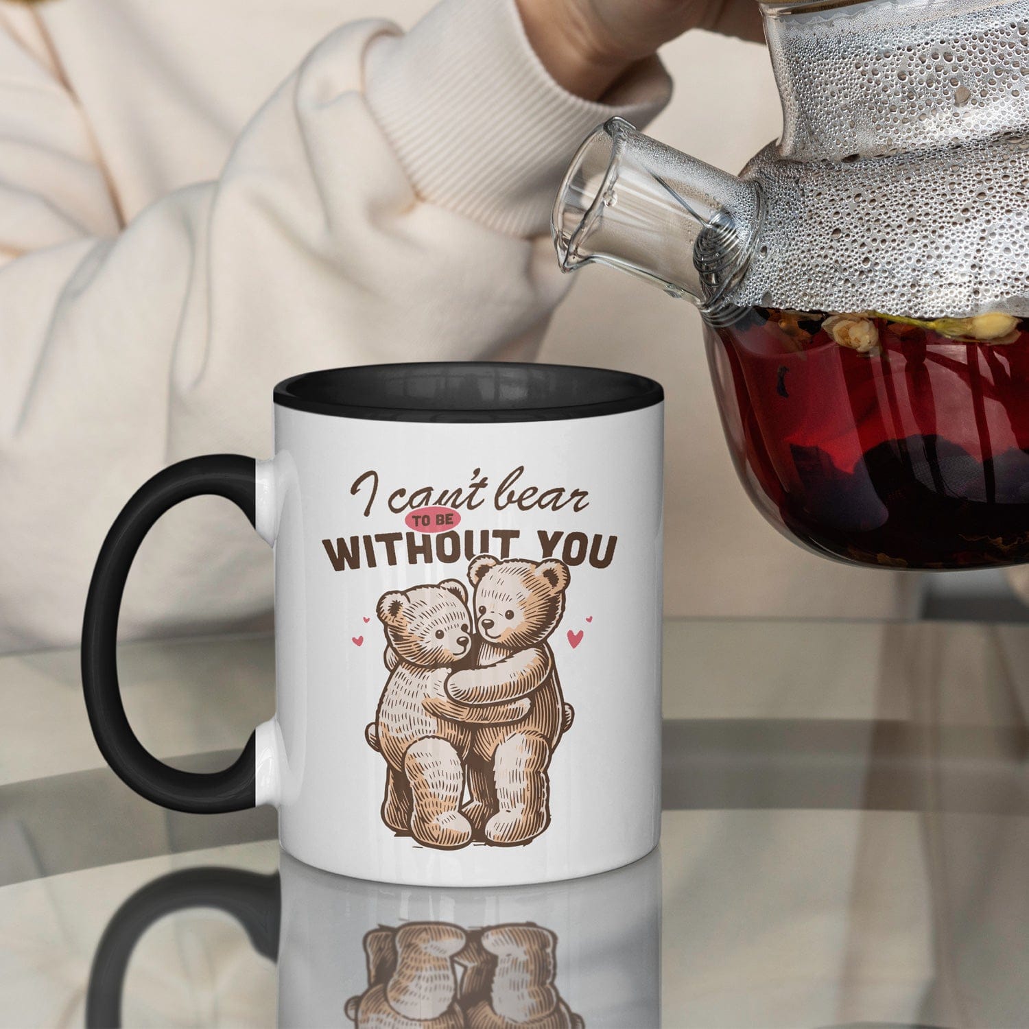 I can't bear to be without you - Koffiemok, Liefdes cadeau