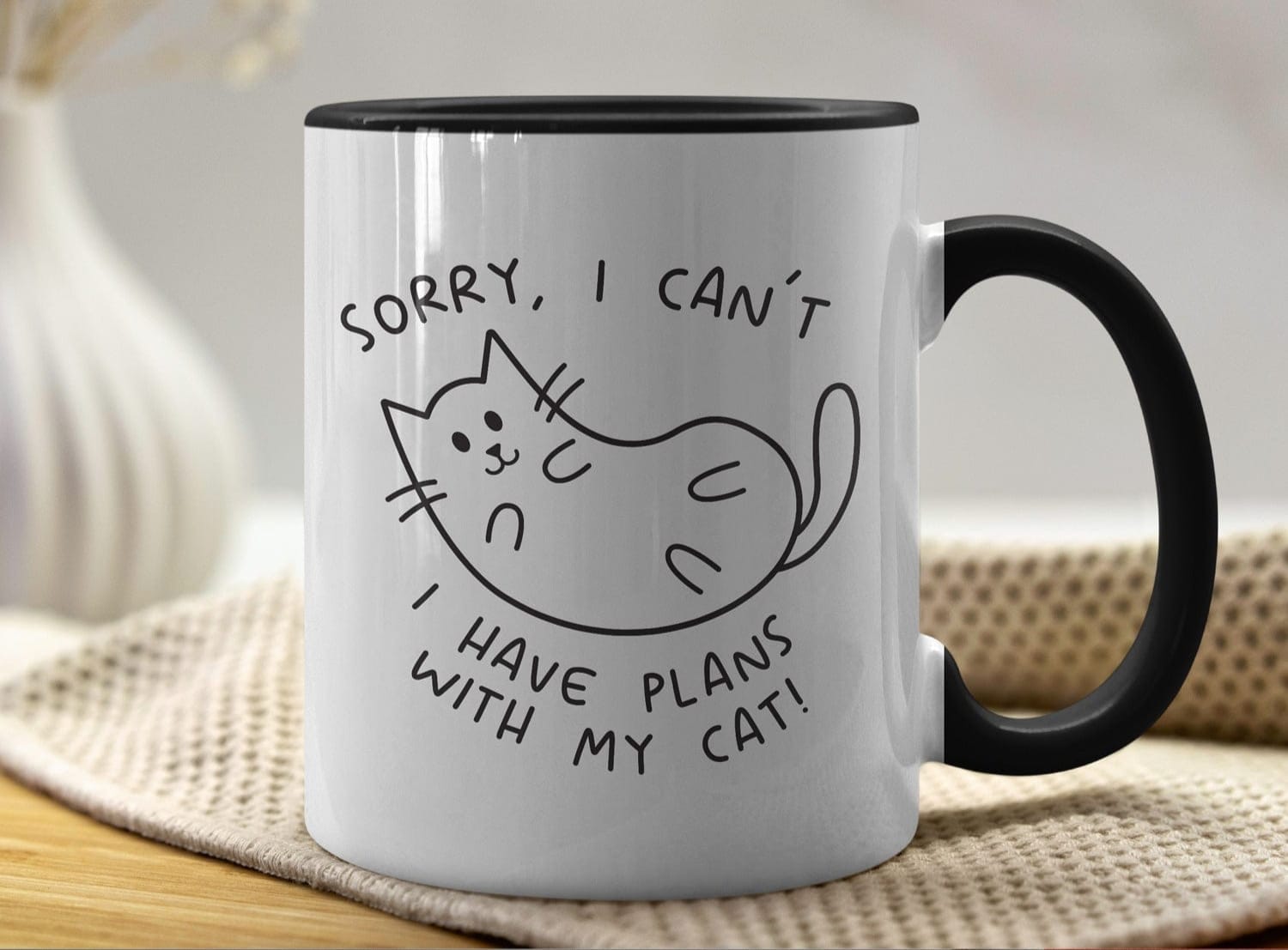 I have plans with my cat mok – De perfecte mok voor kattenliefhebbers