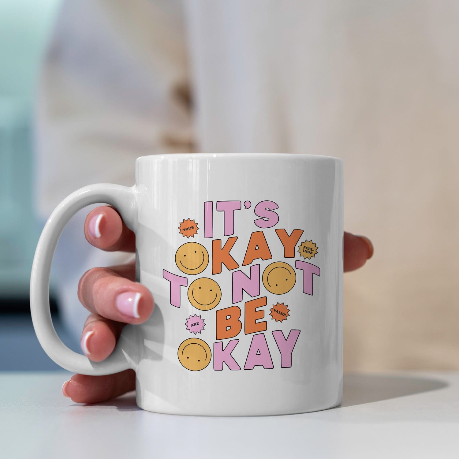 It’s Okay to Not Be Okay" Mok – Een Moment van Self-Care in een Mok