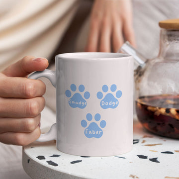 Gepersonaliseerde Kattenmok met Namen – “Happy Birthday from the Cats” – Uniek Cadeau voor Kattenliefhebbers Creasowl