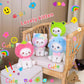 Kawaii Katten Knuffel 25 cm – Schattige Pluche Kat met Mutsje (Aardbei, Kikker,