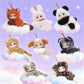 Kawaii Patroon Knuffel Dier – Vinyl Knuffels Konijn, Kat & Streep - Tas hanger - Schattige Knuffel Pop