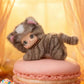Kawaii Patroon Knuffel Dier – Vinyl Knuffels Konijn, Kat & Streep - Tas hanger - Schattige Knuffel Pop