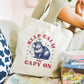 Keep calm and capy on tote bag - Boodschappentas 38 x48 cm - Polylinnen