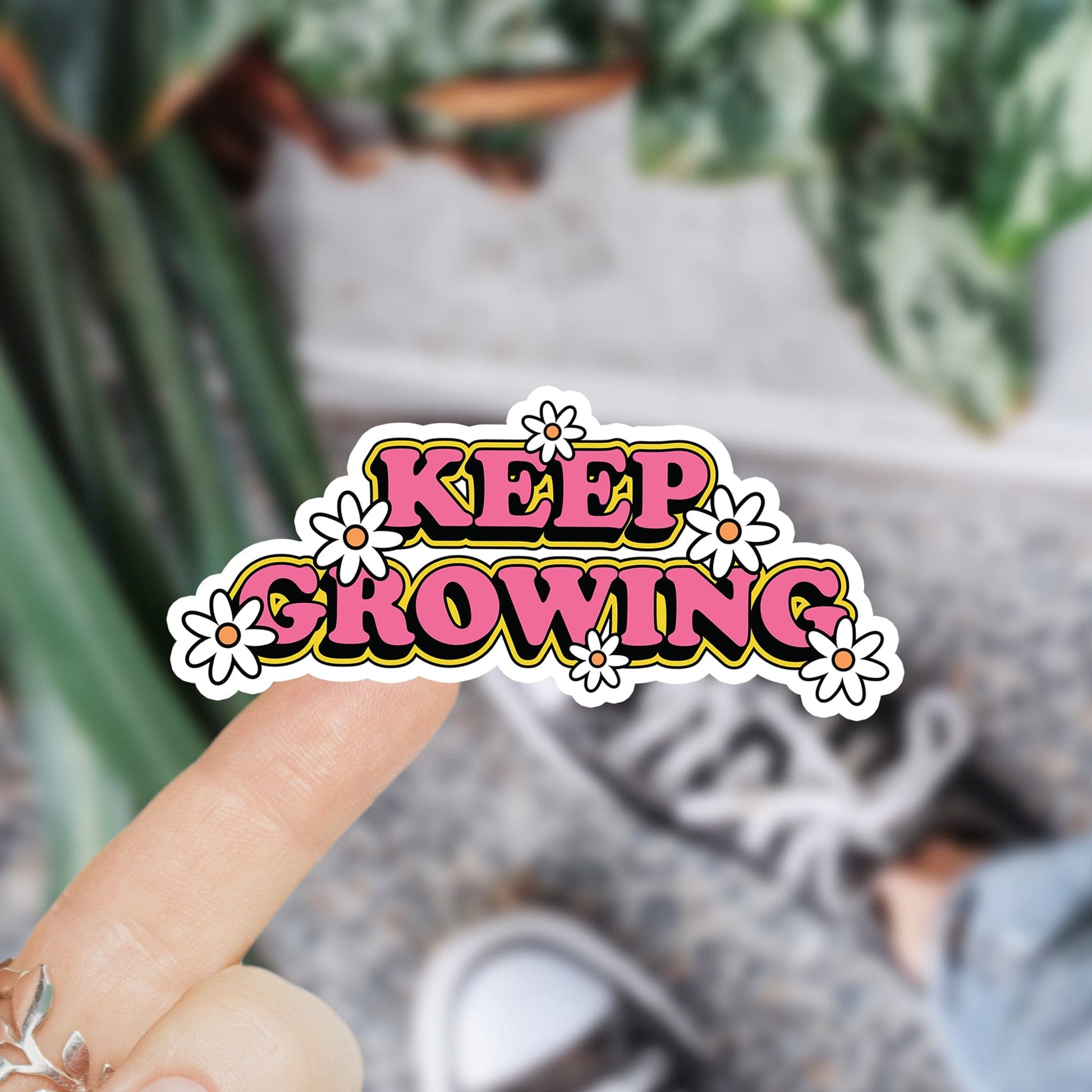 Keep growing waterdichte vinyl sticker