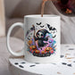 Keramische Mok 325 ml met Reaper en Tekst "Never Trust the Living"