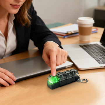 Keyboard Fidget Toy Clicker met LED Verlichting