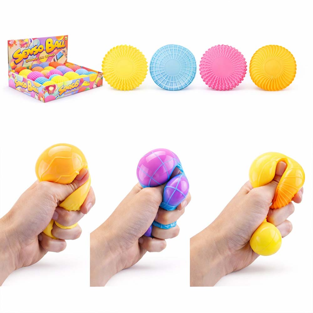 Kleurveranderende Senso Squish Neonbal – Sensorische Stressbal