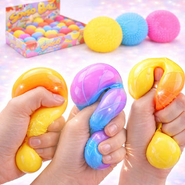 Kleurveranderende Senso Squish Neonbal – Sensorische Stressbal