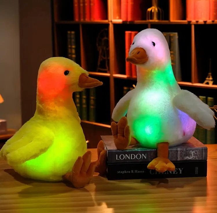 Lichtgevende Gans Eenden Knuffel 30cm - Zachte Pluche Knuffel met Lichtfunctie