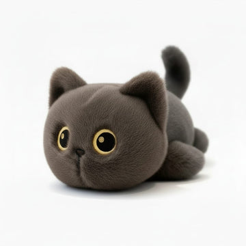 Liggende Kat Knuffel – 17/30/40 cm – Siamese & Cartoon Kat – Tashanger of Knuffel – Zacht Pluche Cadeau
