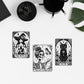 Magische tarot witglazen bekers met rietje - diverse varianten