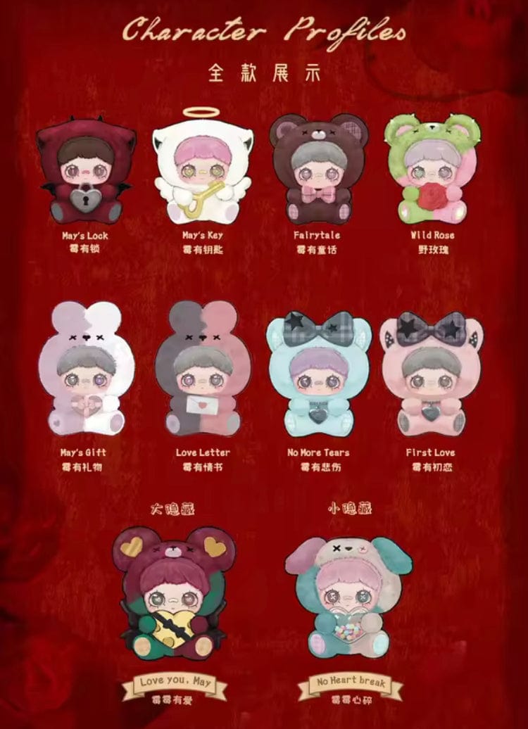 Maymei “May I Love You” Series Blind Box – Schattige Vinyl Face Bag Hangers - Mystery Box Pop