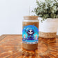 Meditating Glazen Drinkbeker met Glazen Rietje en Deksel