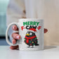 Merry F-caw-F Kerstmok – 325ml – Grappige Kerst Mok