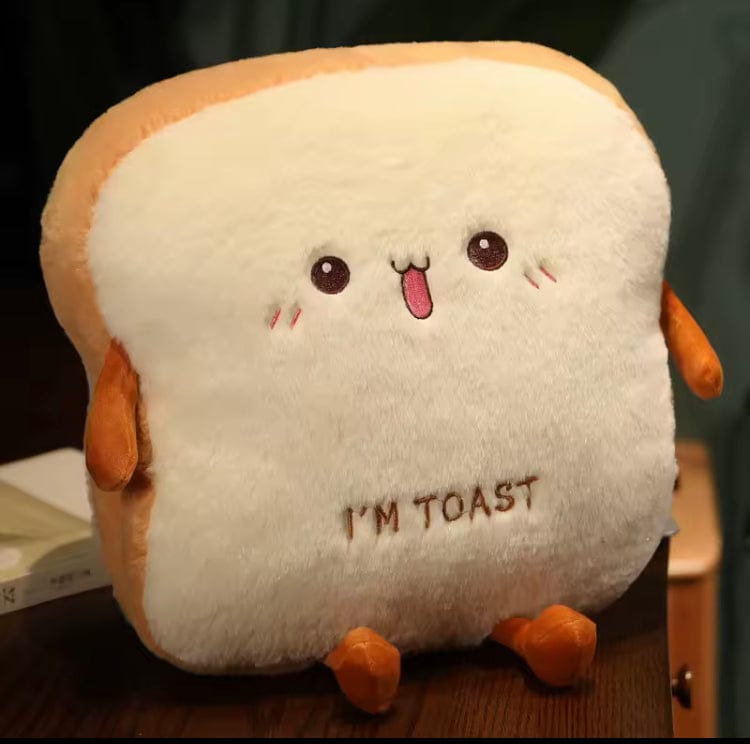 Mijn winkel Blij I'm Toast zacht Pluche handkussen