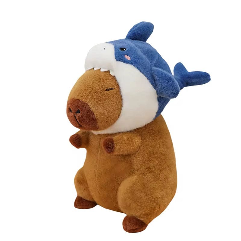 Mijn winkel Capybara Knuffel 35 cm met Afneembaar Haaienmutsje