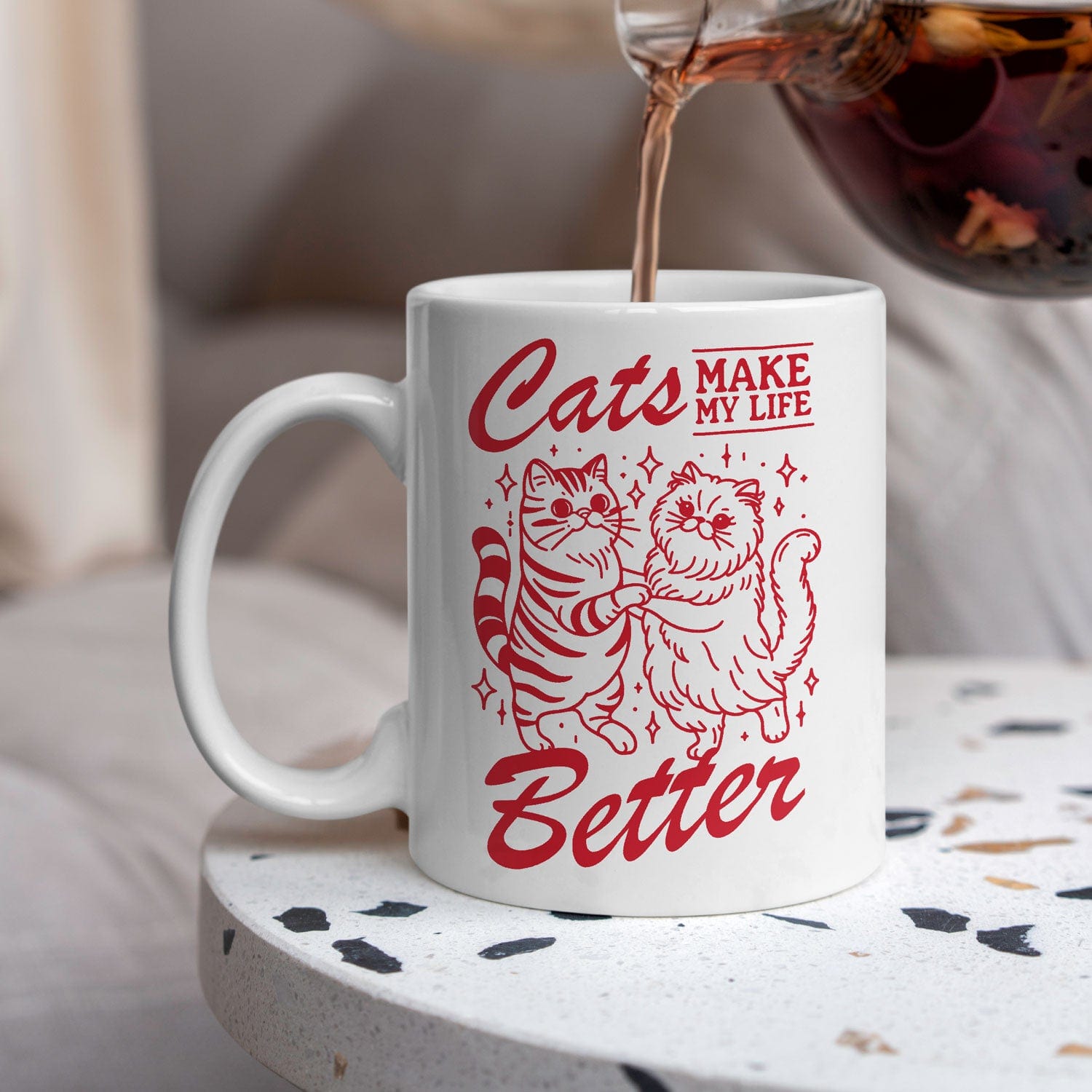 Mijn winkel Cats Make My Life Better Koffiemok – Voor De Echte Kattenliefhebber!