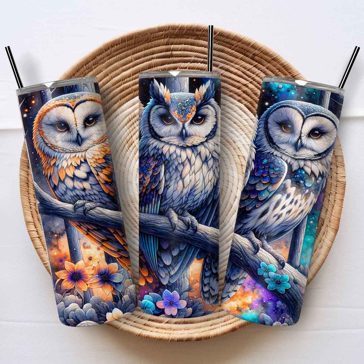 Mijn winkel Drinkbeker met Drie Uilen - Stijlvol en Duurzaam