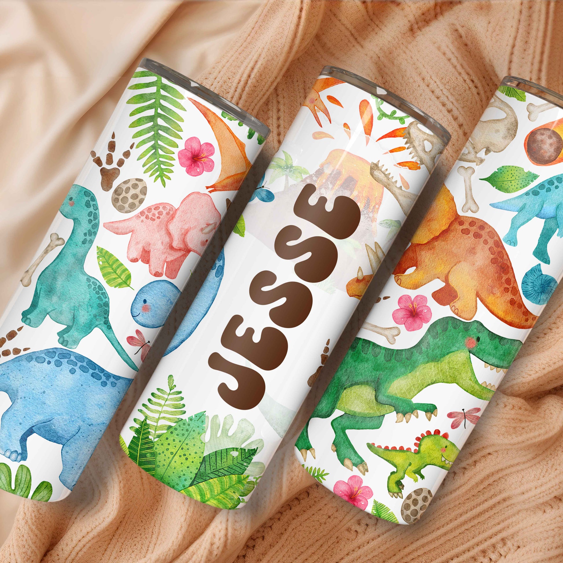 Mijn winkel Gepersonaliseerde dinosaurus drinkbeker - Maak hydratie leuk!