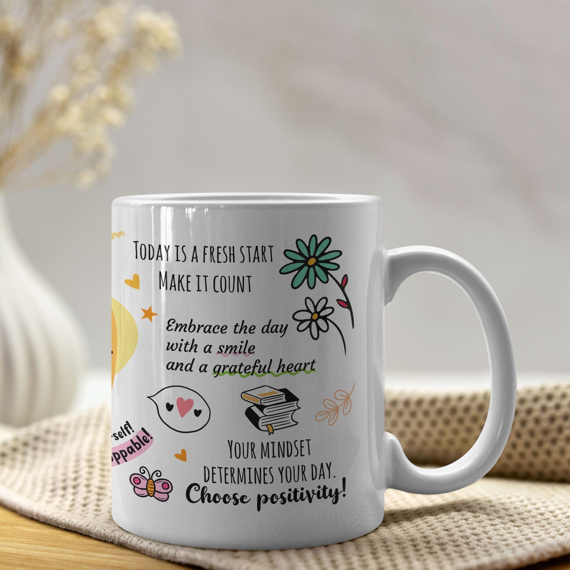 Mijn winkel Gepersonaliseerde ochtend mindset mok met eigen naam