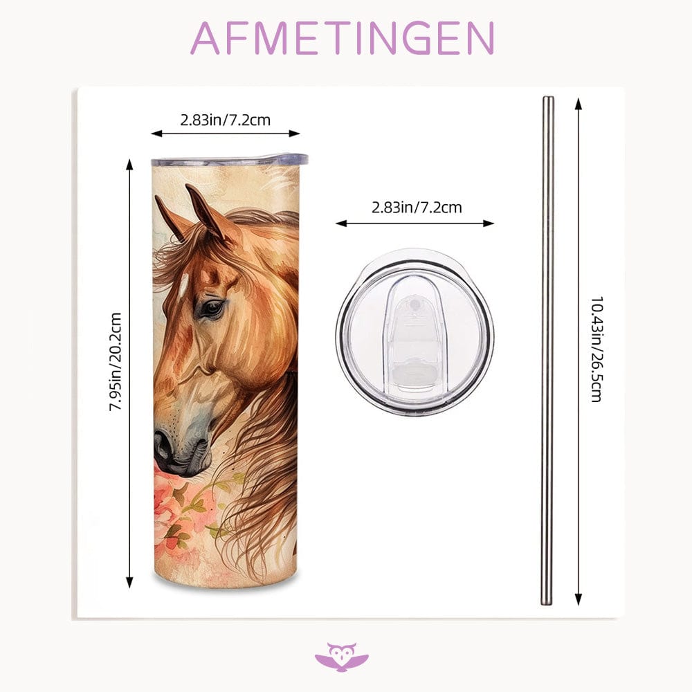 Mijn winkel Gepersonaliseerde paarden tumbler