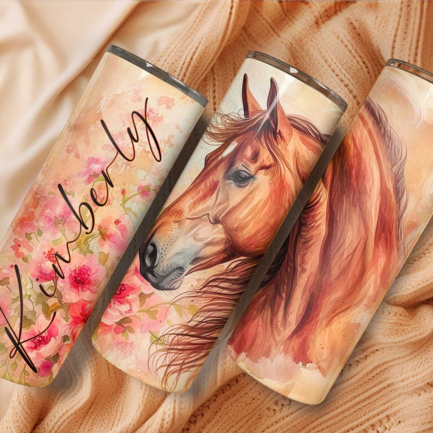 Mijn winkel Gepersonaliseerde paarden tumbler
