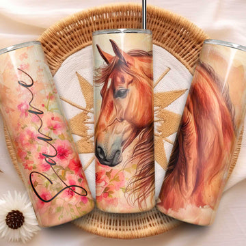 Mijn winkel Gepersonaliseerde paarden tumbler