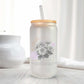 Mijn winkel Horoscoop glazen bekers met bijpassende bloemen - 500ml