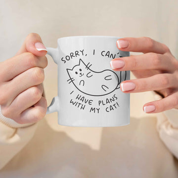 Mijn winkel I have plans with my cat mok – De perfecte mok voor kattenliefhebbers