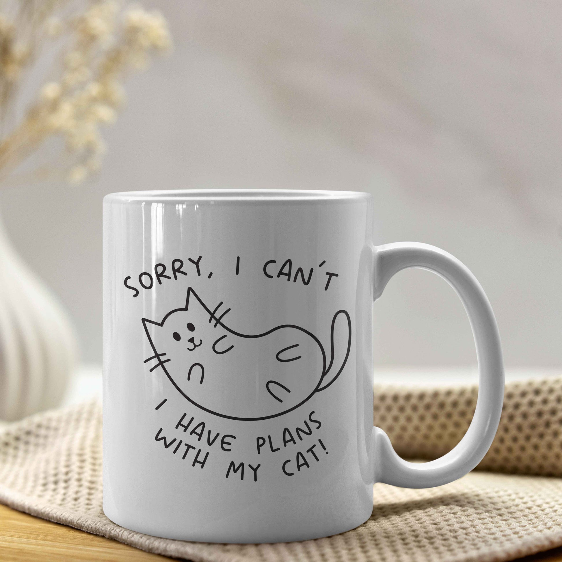 Mijn winkel I have plans with my cat mok – De perfecte mok voor kattenliefhebbers