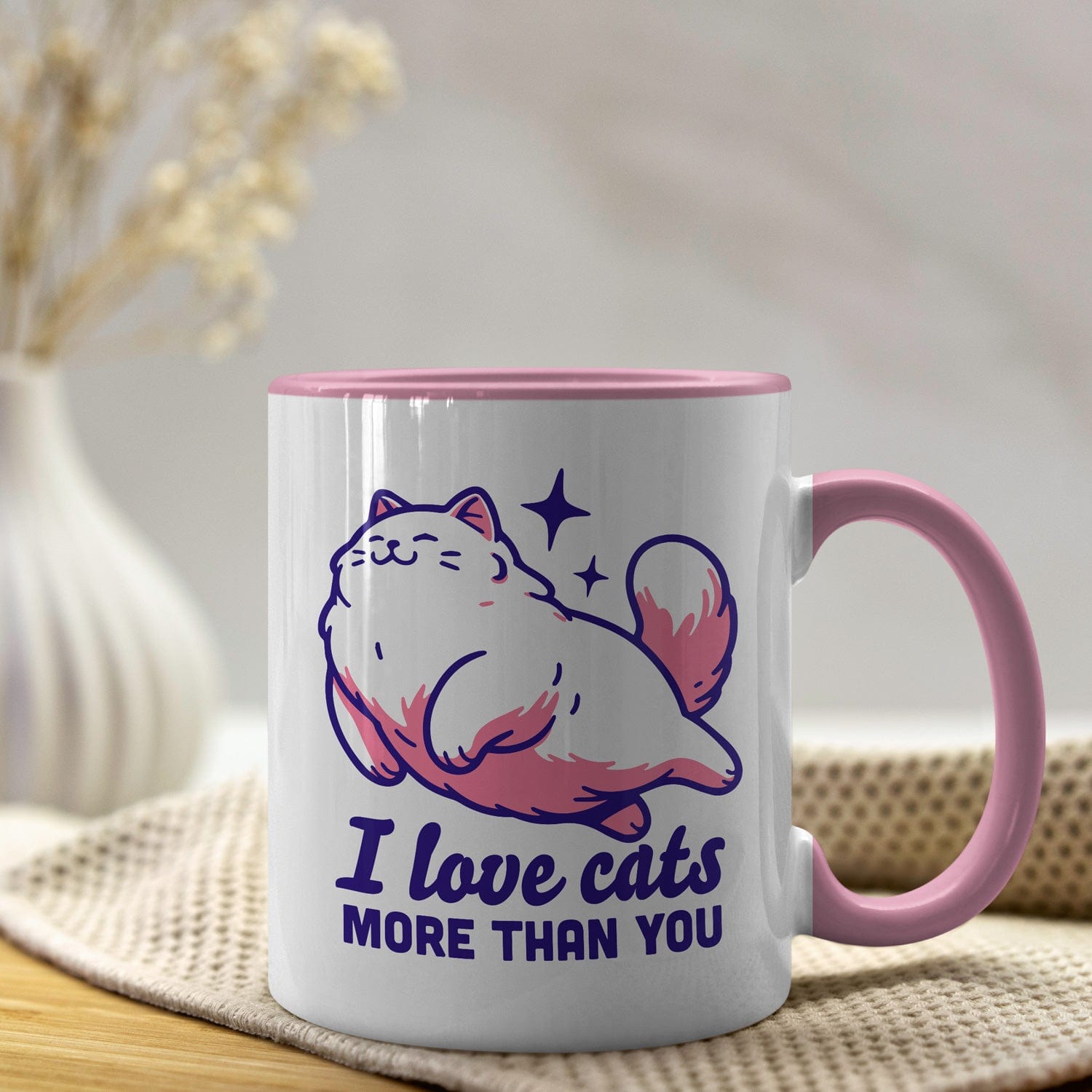 Mijn winkel I love cats more than you koffiemok