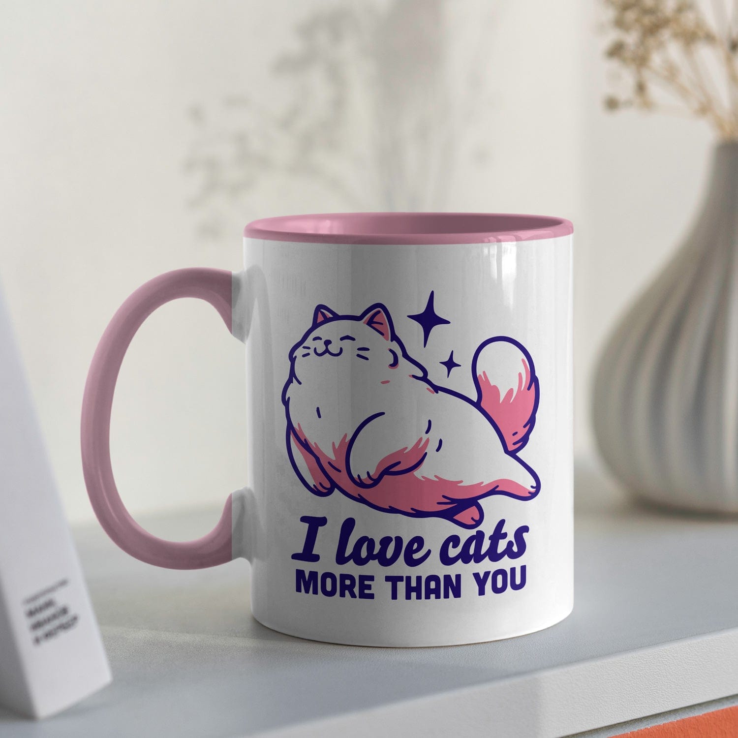 Mijn winkel I love cats more than you koffiemok