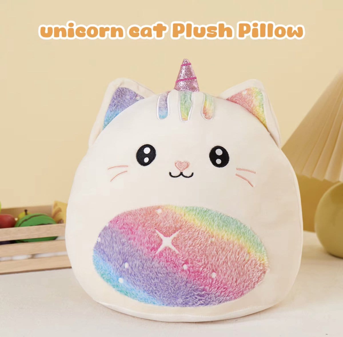 Mijn winkel Kawaii Eenhoorn Squishy Regenboog Kat Knuffel – 30 cm