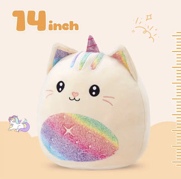 Mijn winkel Kawaii Eenhoorn Squishy Regenboog Kat Knuffel – 30 cm