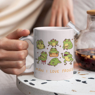 Mijn winkel Kikkers MILF, Man I love frogs mok