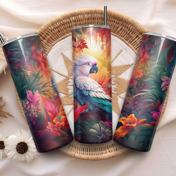 Mijn winkel Kleurrijke kaketoe tumbler