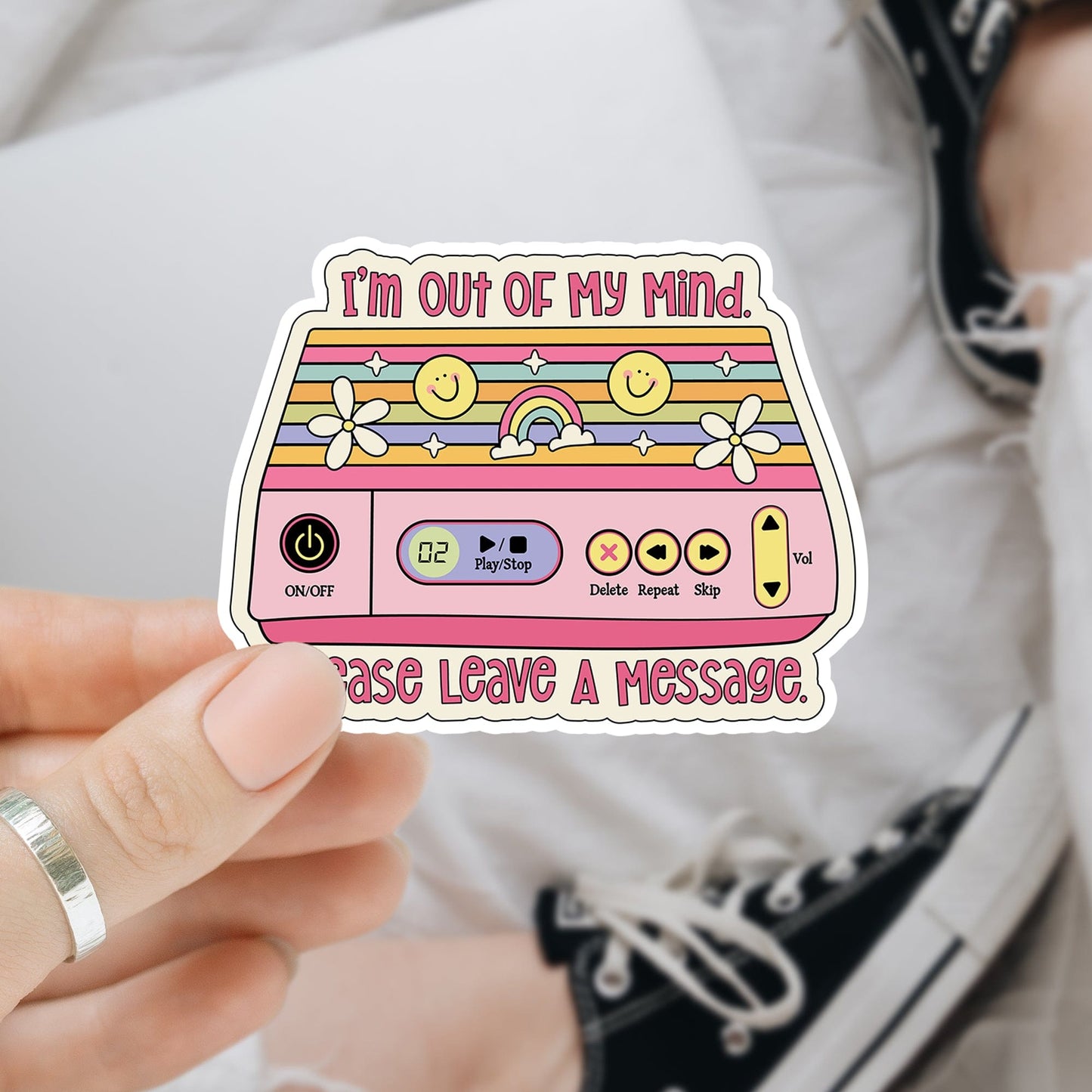 Mijn winkel Out of my mind vinyl sticker