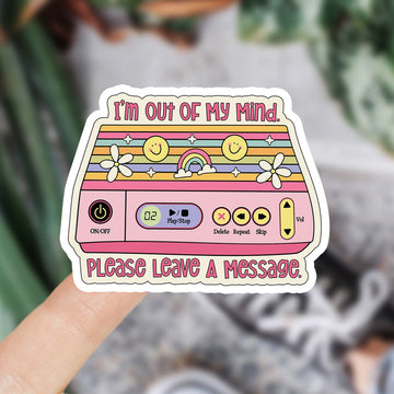 Mijn winkel Out of my mind vinyl sticker