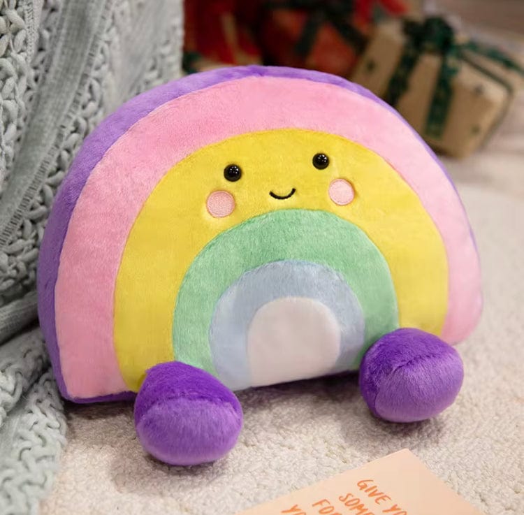 Mijn winkel Regenboog Kawaii Knuffel – Zacht Pluche Kussen 35 cm - Diverse soorten