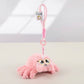 Mijn winkel Roze Kawaii Spin Sleutelhanger – Pluche Knuffel Sleutelhanger 16cm